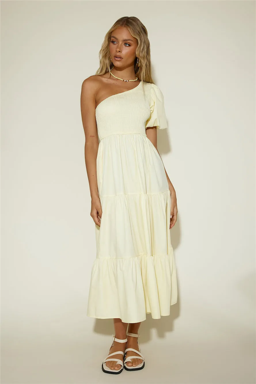 Strawberry Daiquiri Maxi Dress Yellow sold by Fortunate One product image thumbnail 3
