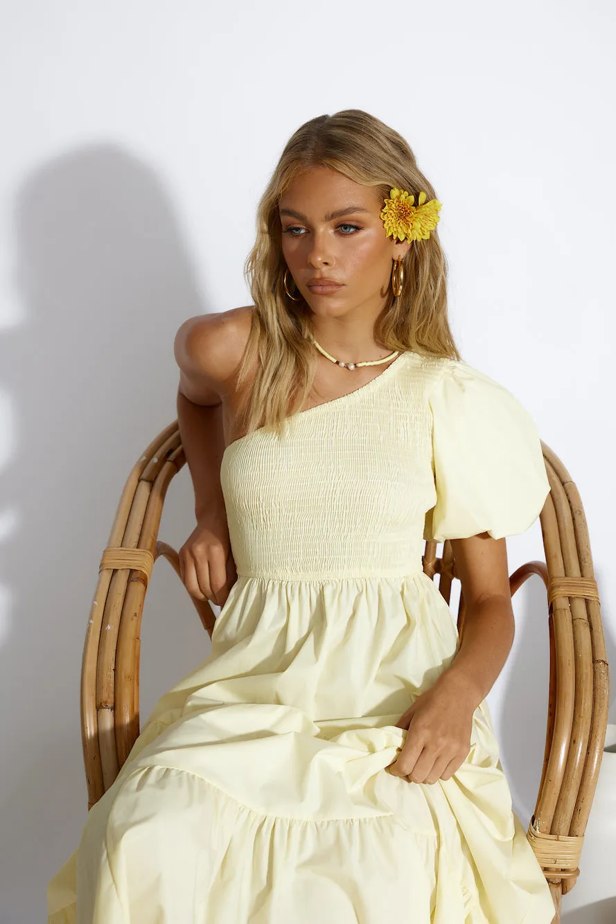 Strawberry Daiquiri Maxi Dress Yellow sold by Fortunate One product image thumbnail 4