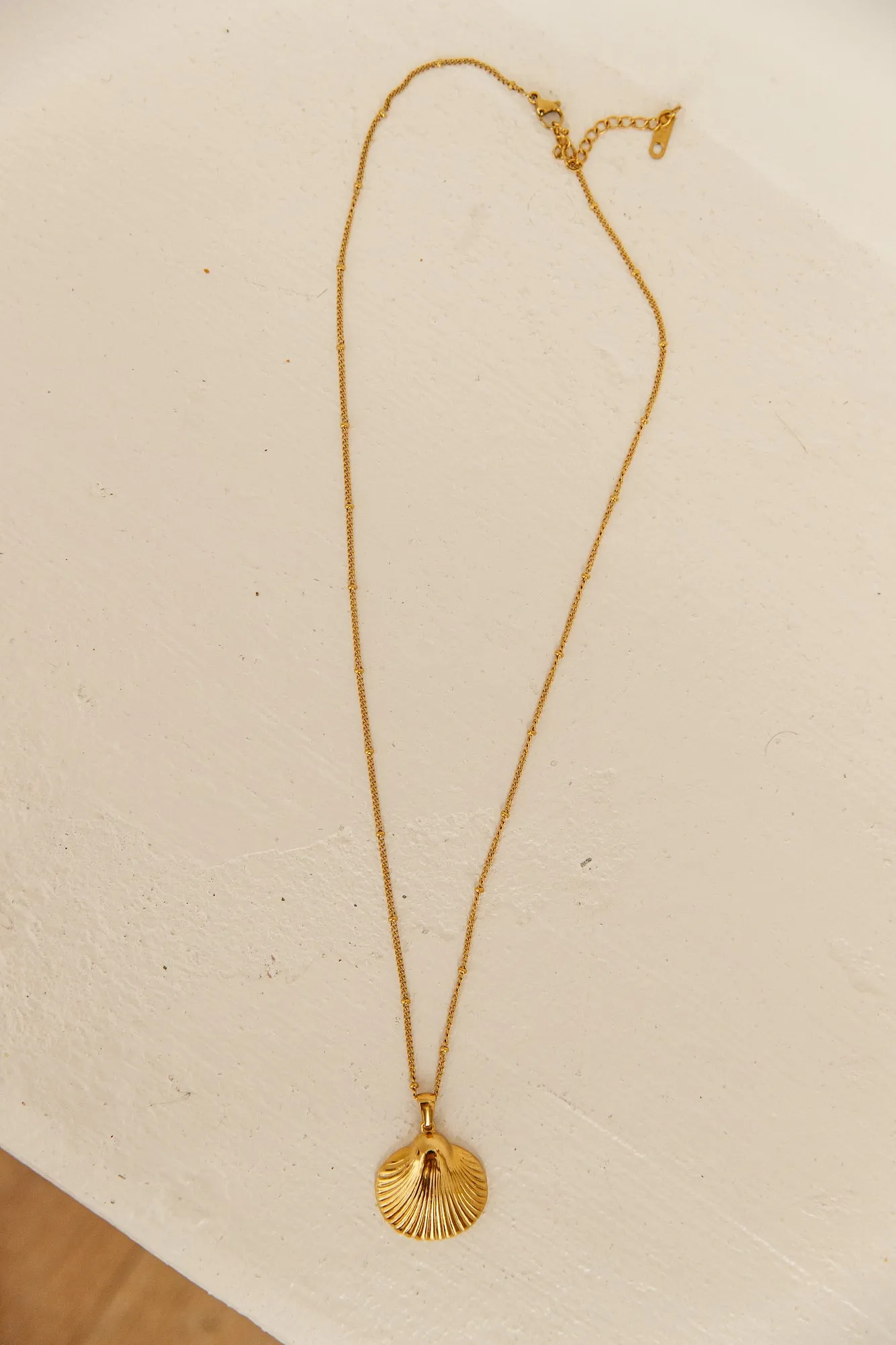 18k Gold Plated Seashell Island Necklace Gold sold by Fortunate One product image thumbnail 5