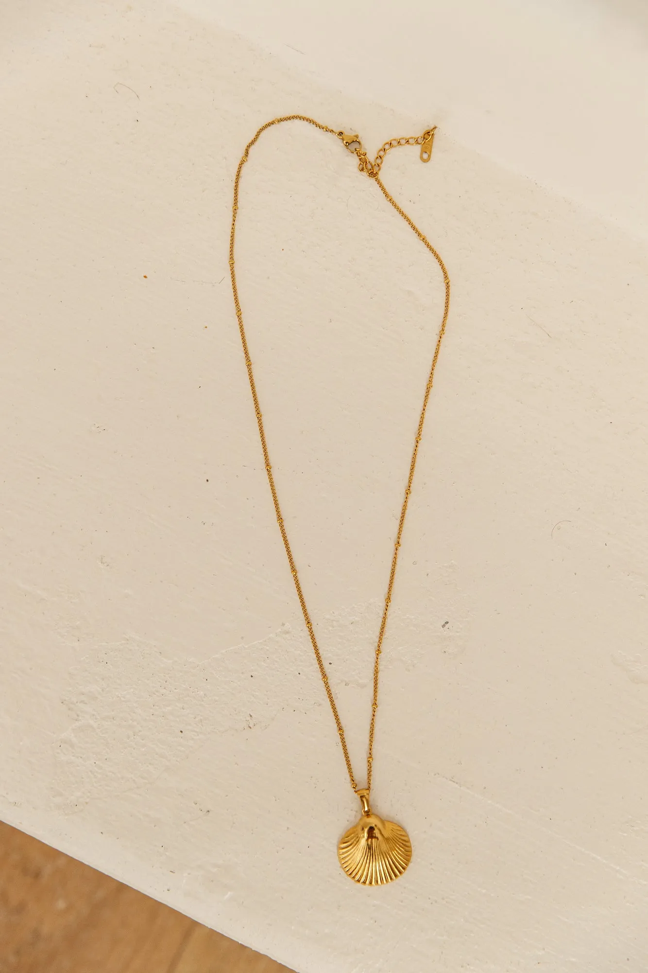 18k Gold Plated Seashell Island Necklace Gold sold by Fortunate One product image thumbnail 2