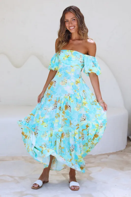 Dive Deeper Maxi Dress Green sold by Fortunate One