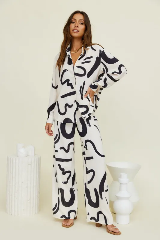 SEVEN WONDERS York Pant Sand Black sold by Fortunate One