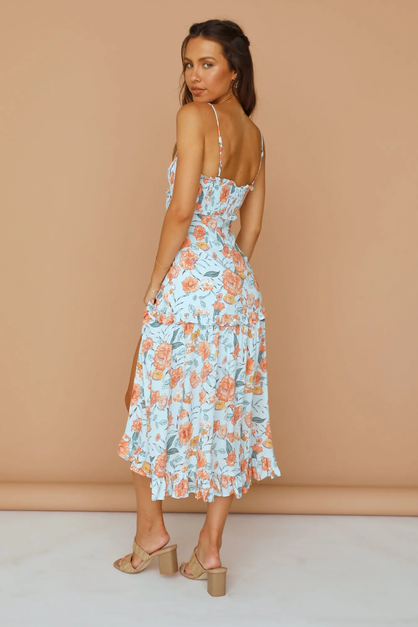 Morning Calls Maxi Dress Blue sold by Fortunate One product image thumbnail 4