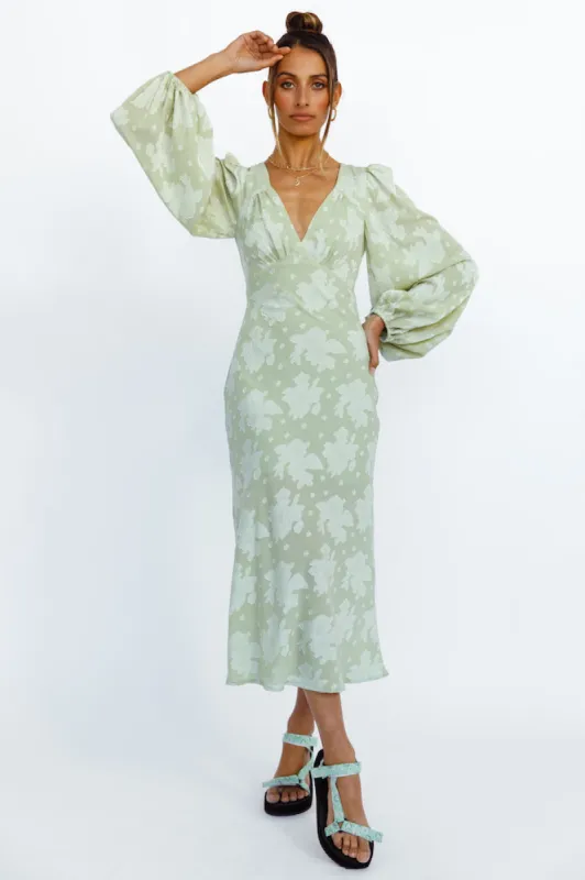 Endless Possibilities Maxi Dress Green sold by Fortunate One