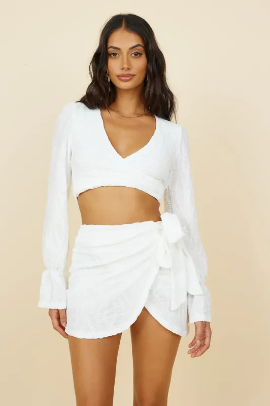 Holiday Feels Top White sold by Fortunate One