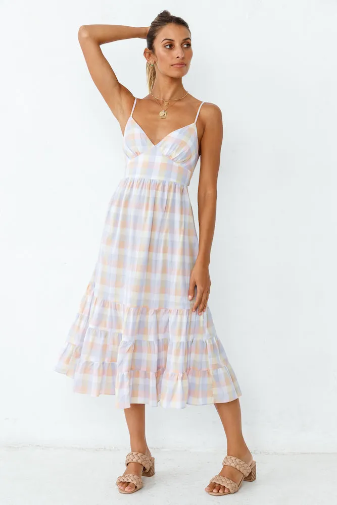 Sunset Shades Midi Dress sold by Fortunate One product image thumbnail 3