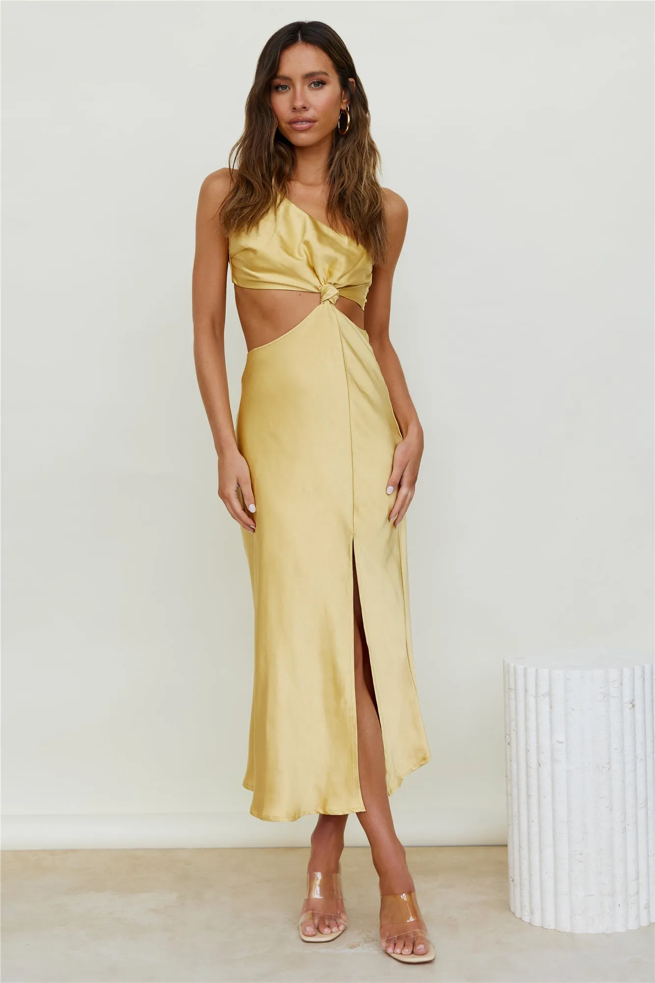 Evening Stars Maxi Dress Yellow sold by Fortunate One product image thumbnail 3
