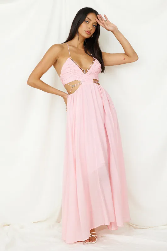 Sahara Journey Maxi Dress Blush sold by Fortunate One