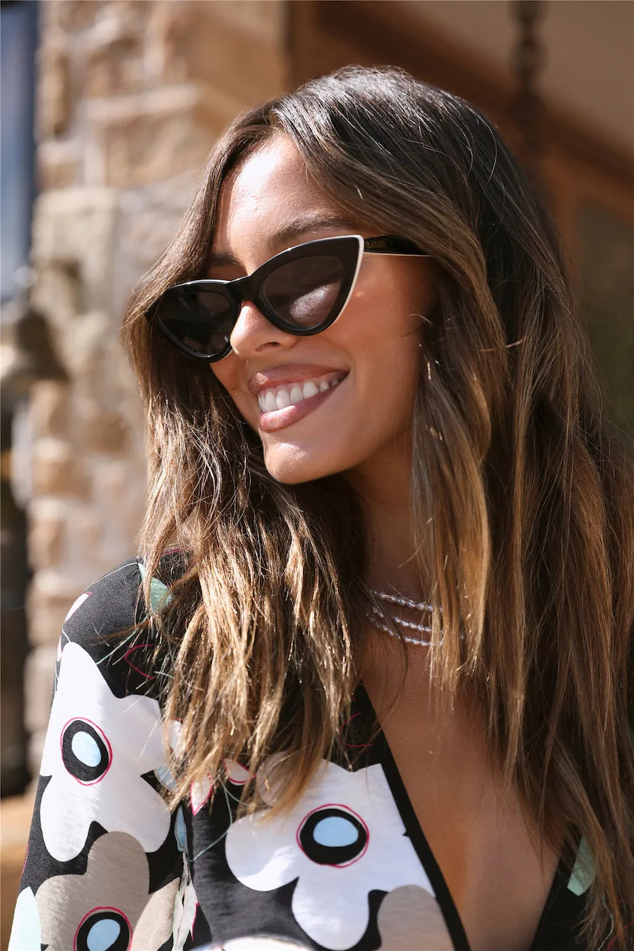 BANBÉ The Linda Sunglasses Black Ivory Smoke sold by Fortunate One product image thumbnail 2