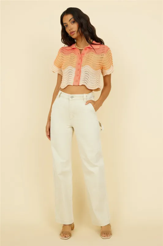 ABRAND A' Slouch Jean Carpenter Jean Bleached Sand sold by Fortunate One