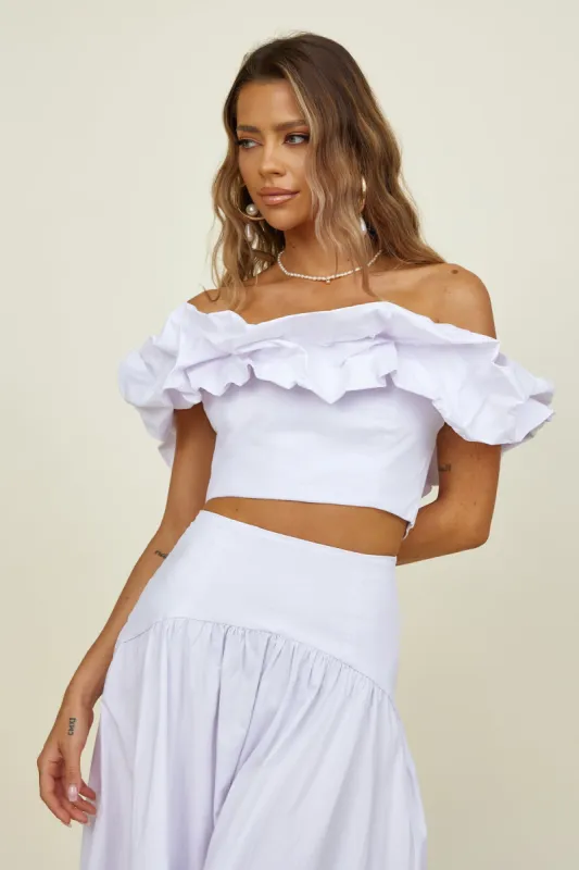 SEVEN WONDERS Savannah Top White sold by Fortunate One