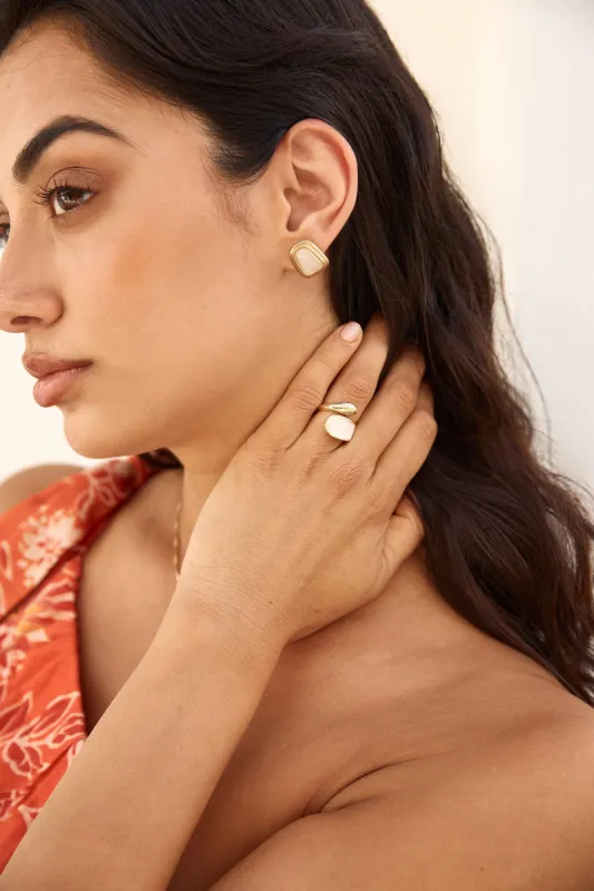 18k Gold Plated Beach Jewels Ring Gold sold by Fortunate One