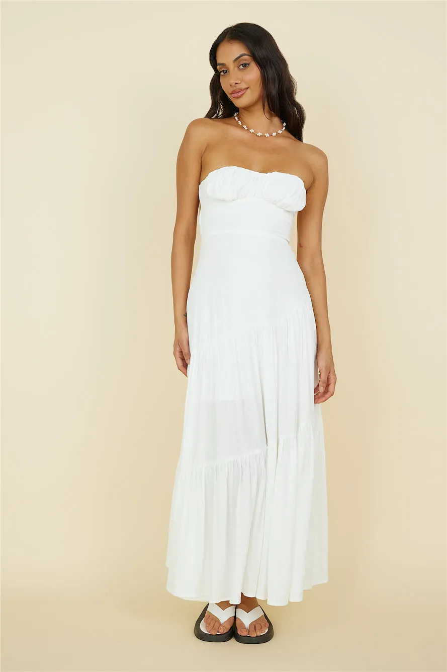 Névé Maxi Dress White sold by Fortunate One product image thumbnail 5