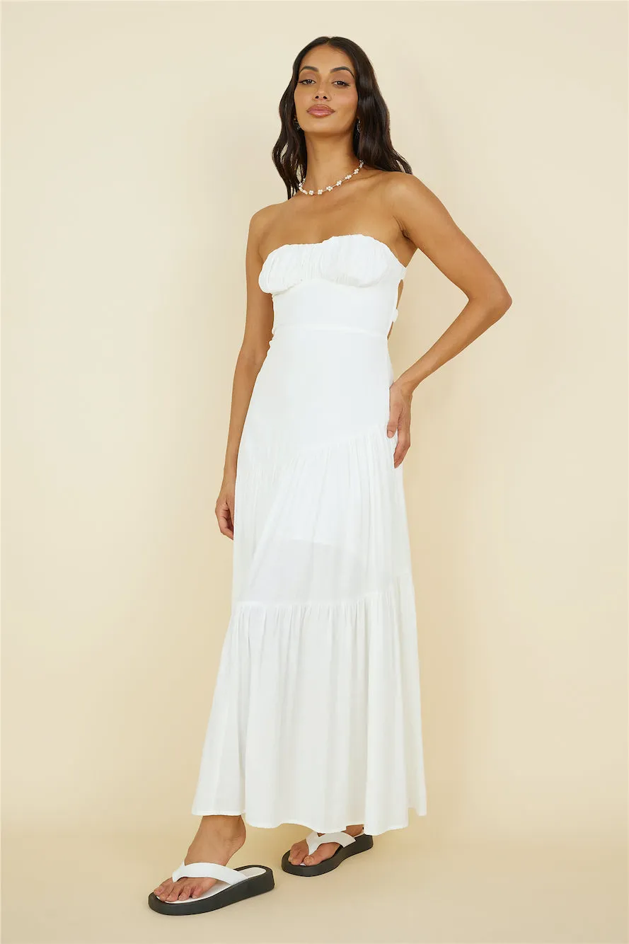 Névé Maxi Dress White sold by Fortunate One product image thumbnail 2