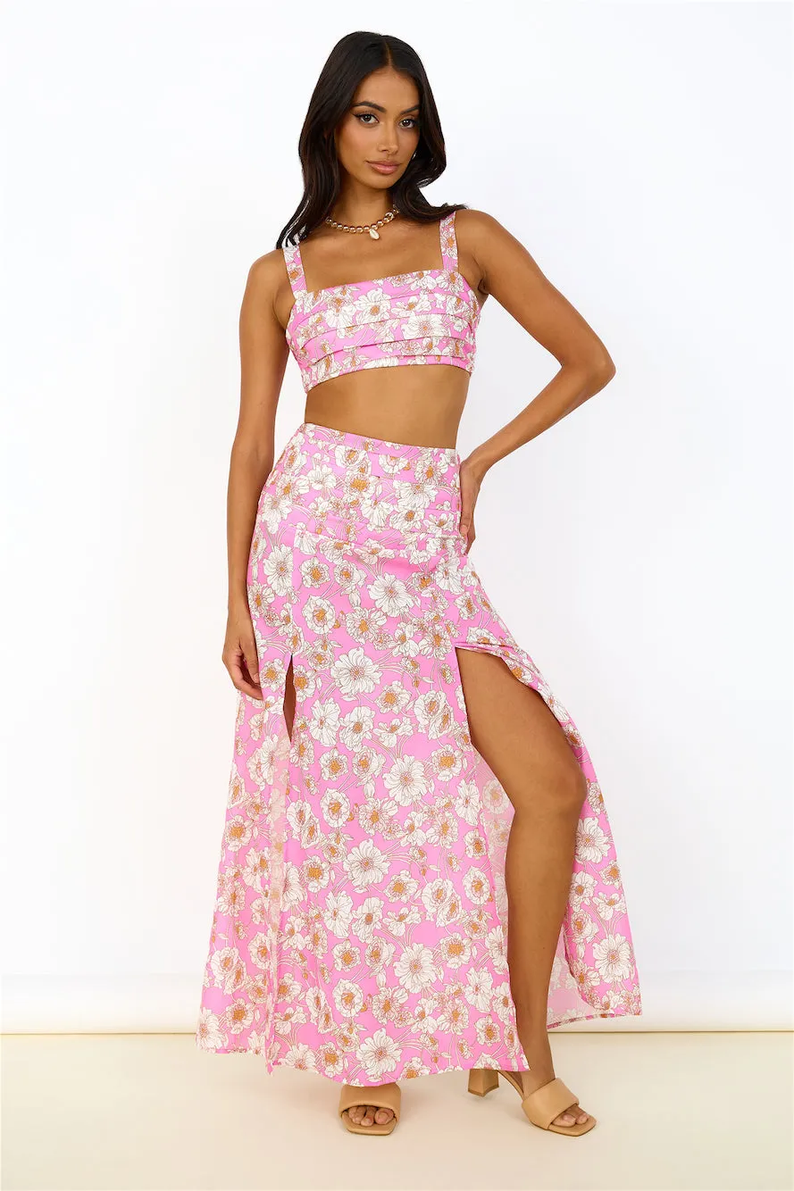 Starlit Reflections Maxi Skirt Pink sold by Fortunate One product image thumbnail 2