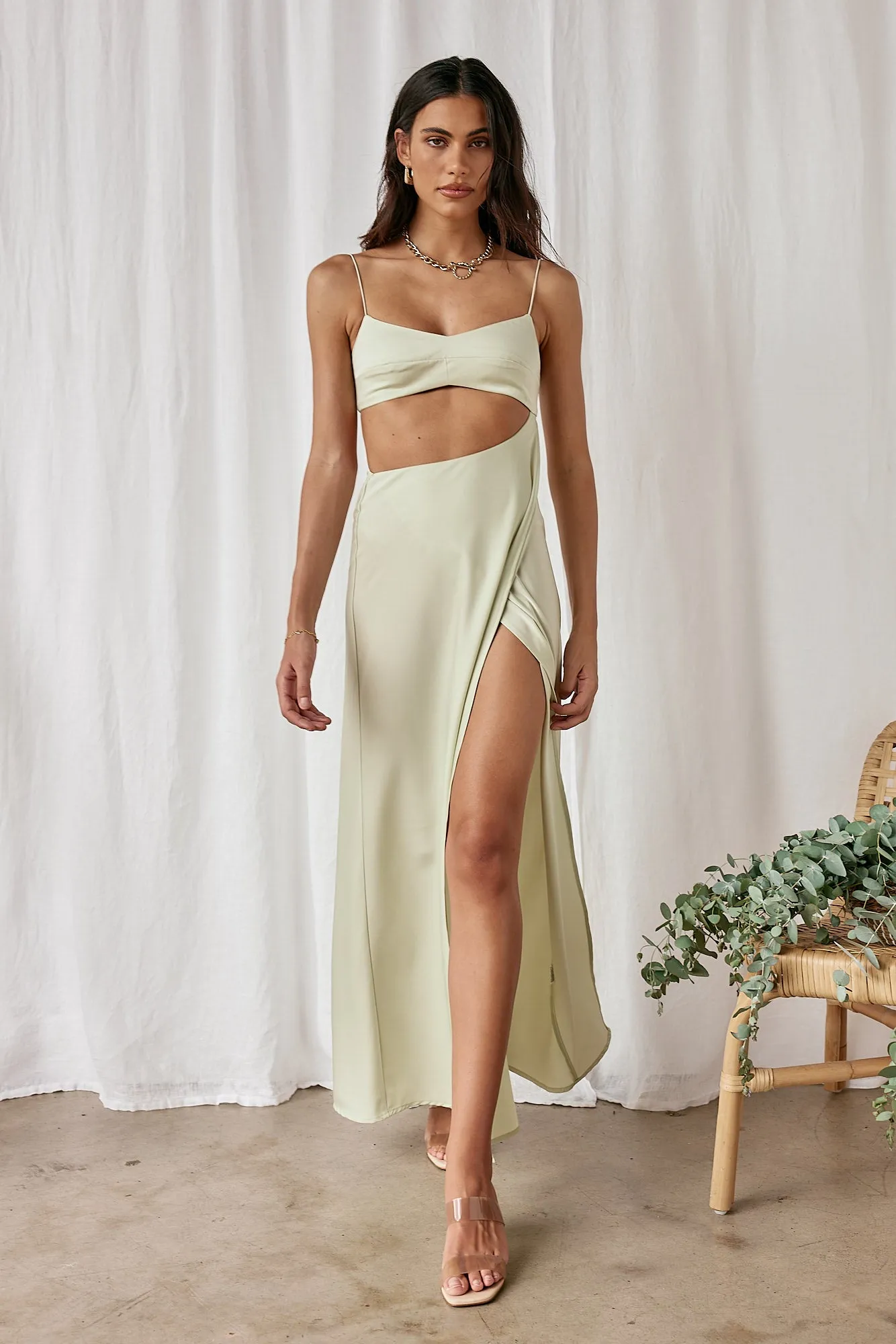 Butterfly Effect Maxi Dress Green sold by Fortunate One product image thumbnail 4
