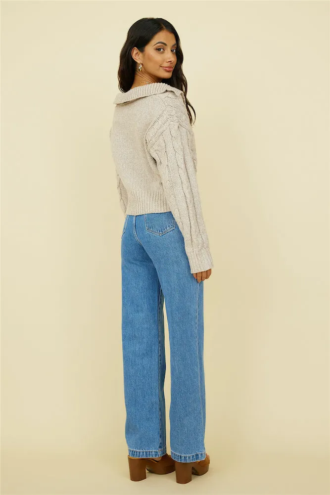 ABRAND A 94' High & Wide Jean Mid blue sold by Fortunate One product image thumbnail 3