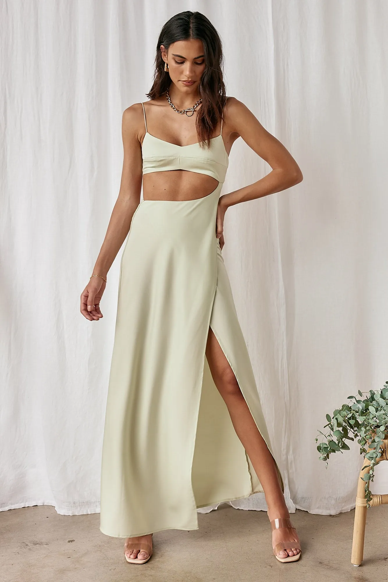 Butterfly Effect Maxi Dress Green sold by Fortunate One product image thumbnail 3