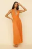 Skyfall Midi Dress Orange sold by Fortunate One