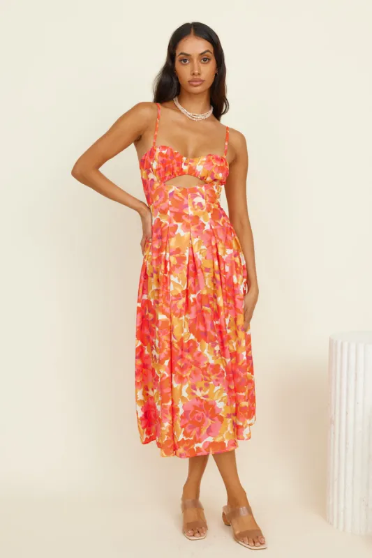 Count On You Maxi Dress Orange sold by Fortunate One