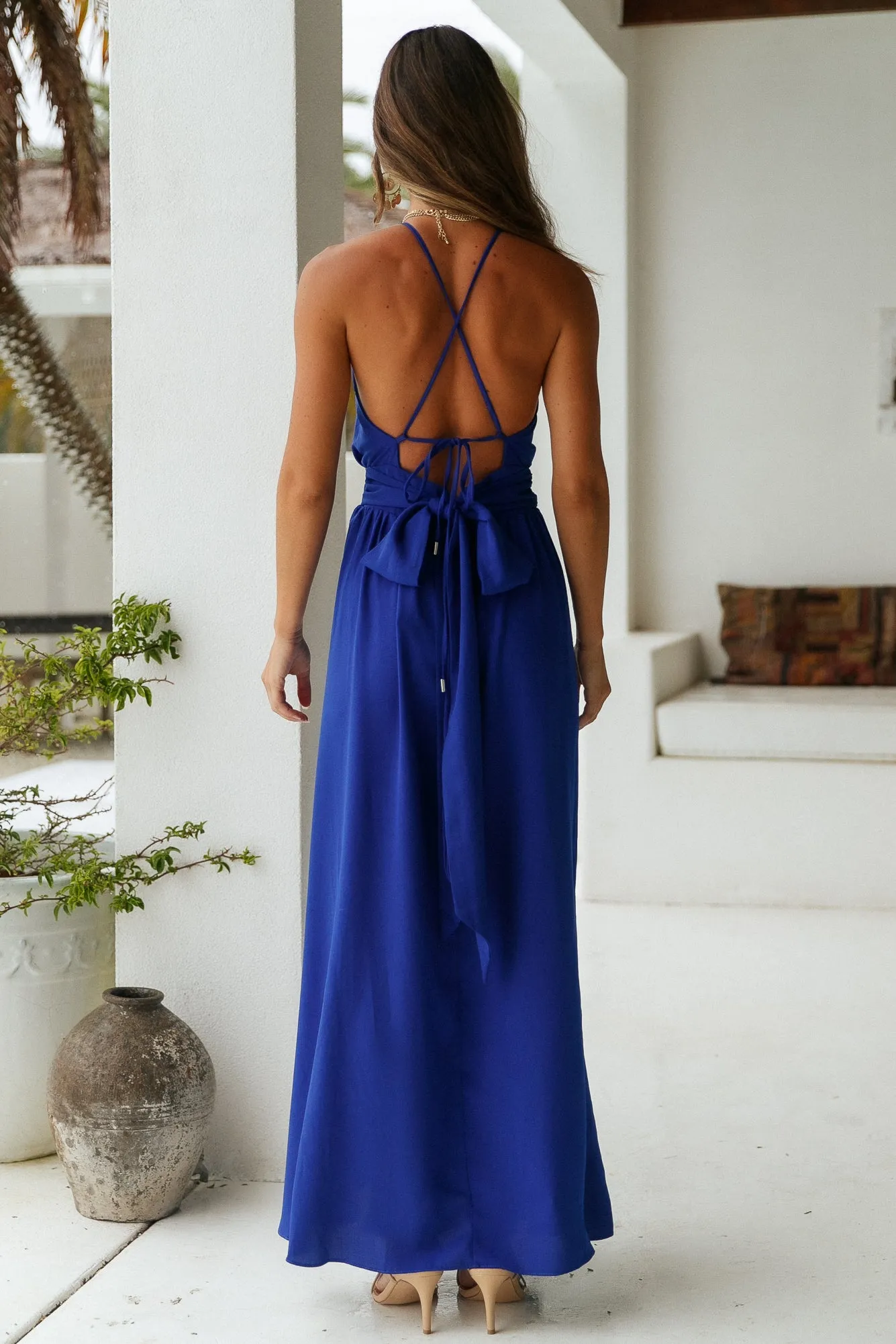 Avenda Maxi Dress Royal Blue sold by Fortunate One product image thumbnail 5