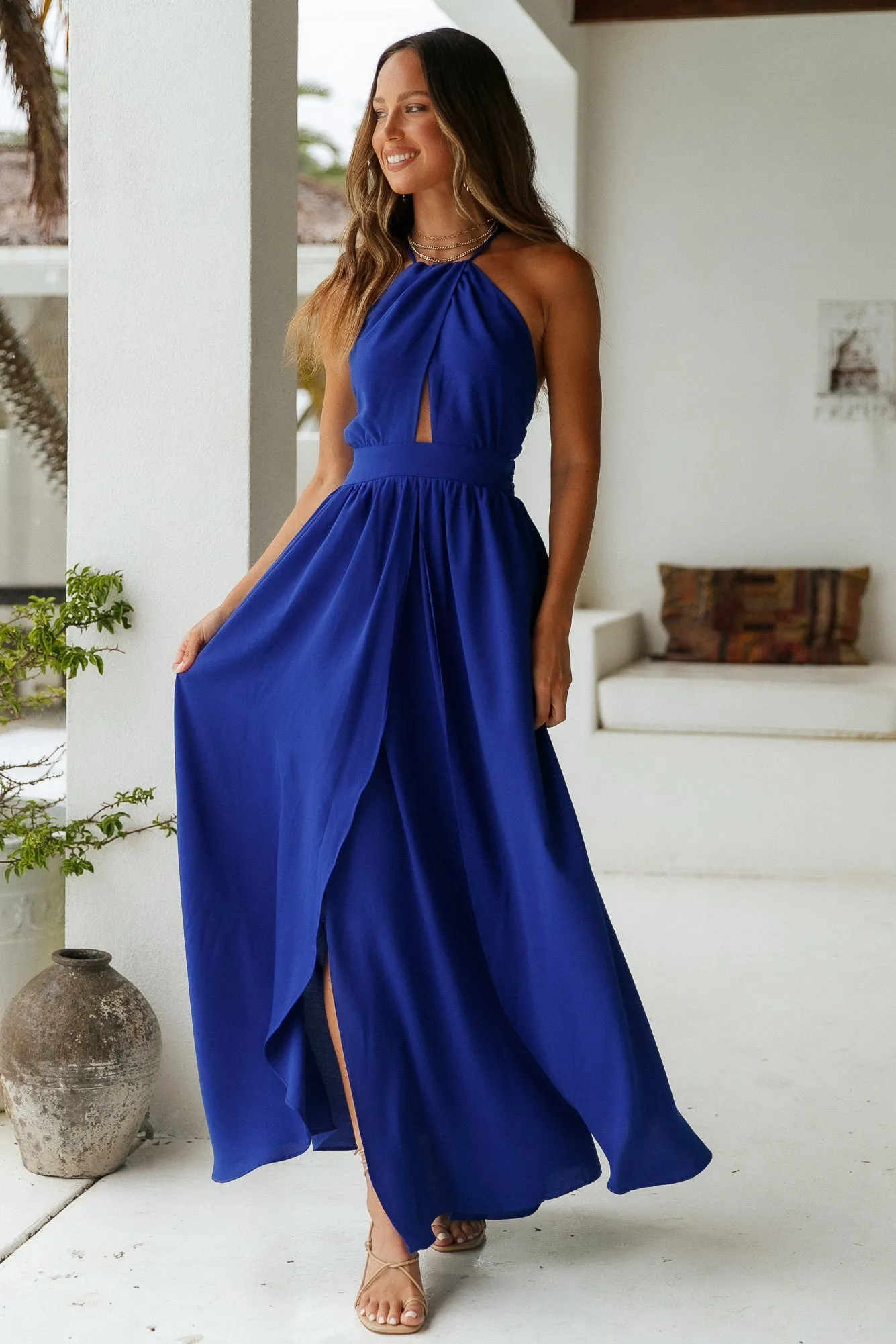 Avenda Maxi Dress Royal Blue sold by Fortunate One product image thumbnail 2