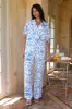 Tranquility Linen Pants Blue sold by Fortunate One