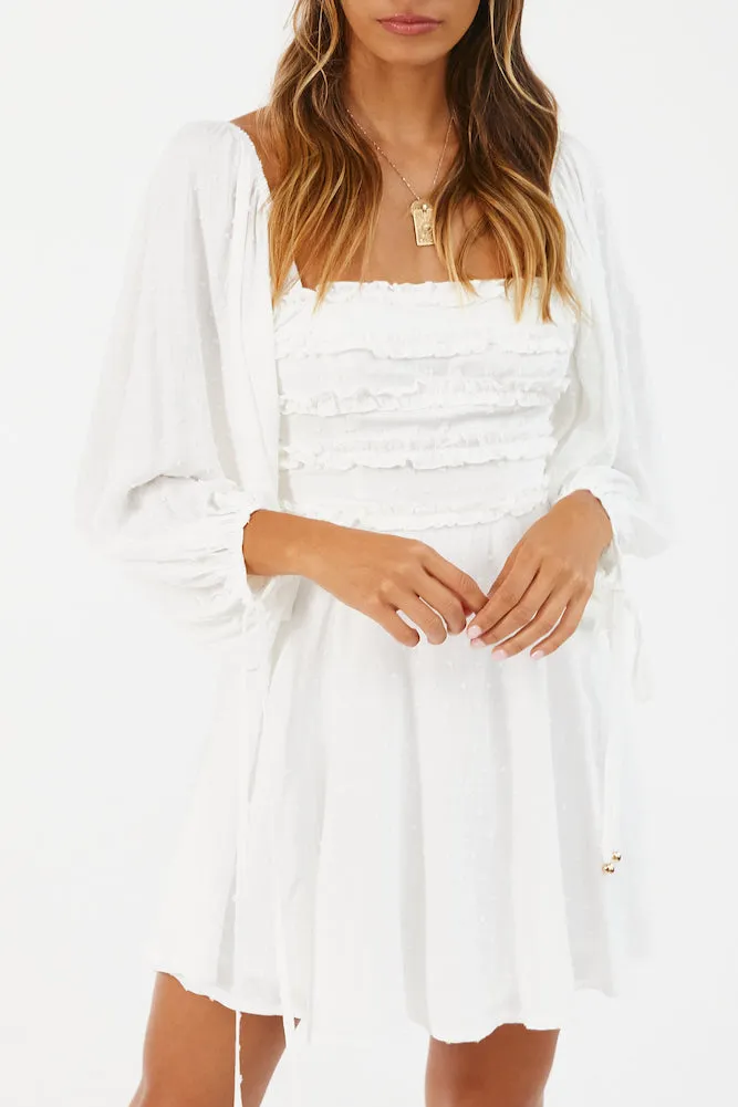With Love Dress White sold by Fortunate One product image thumbnail 3