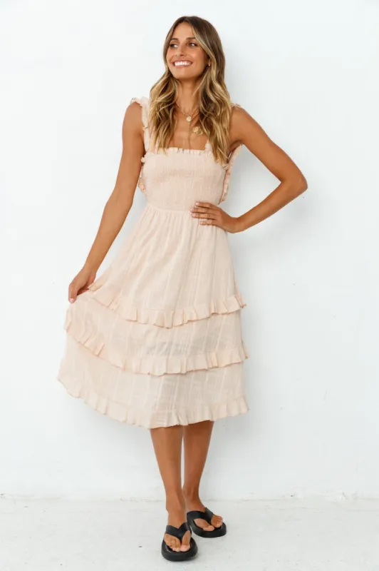 Fancy You Midi Dress Beige sold by Fortunate One