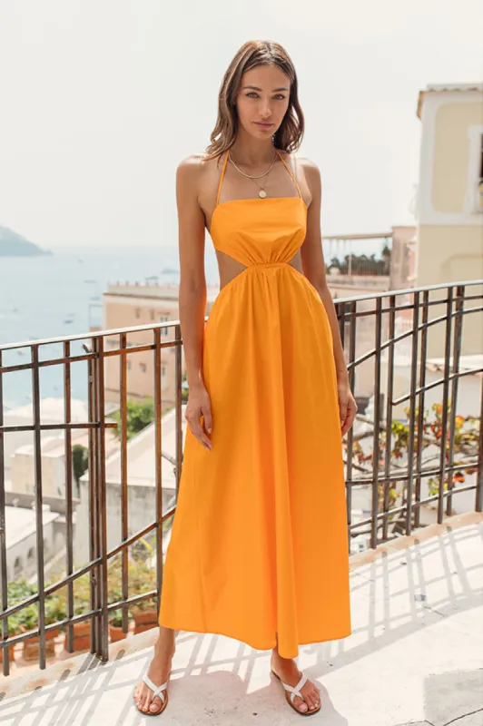 HELLO MOLLY Should We Go Maxi Dress Mango sold by Fortunate One