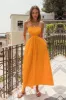 HELLO MOLLY Should We Go Maxi Dress Mango sold by Fortunate One