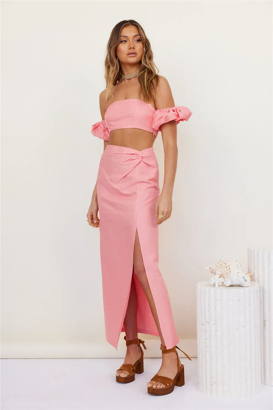 Foremost Maxi Skirt Pink sold by Fortunate One product image thumbnail 3