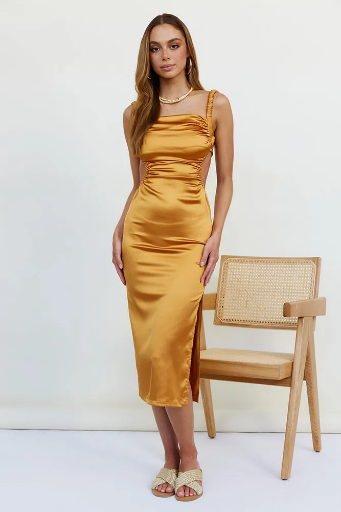Fiorella Maxi Dress Gold sold by Fortunate One
