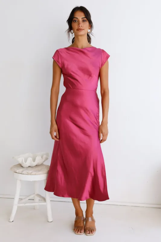 One Last Song Maxi Dress Fuchsia sold by Fortunate One