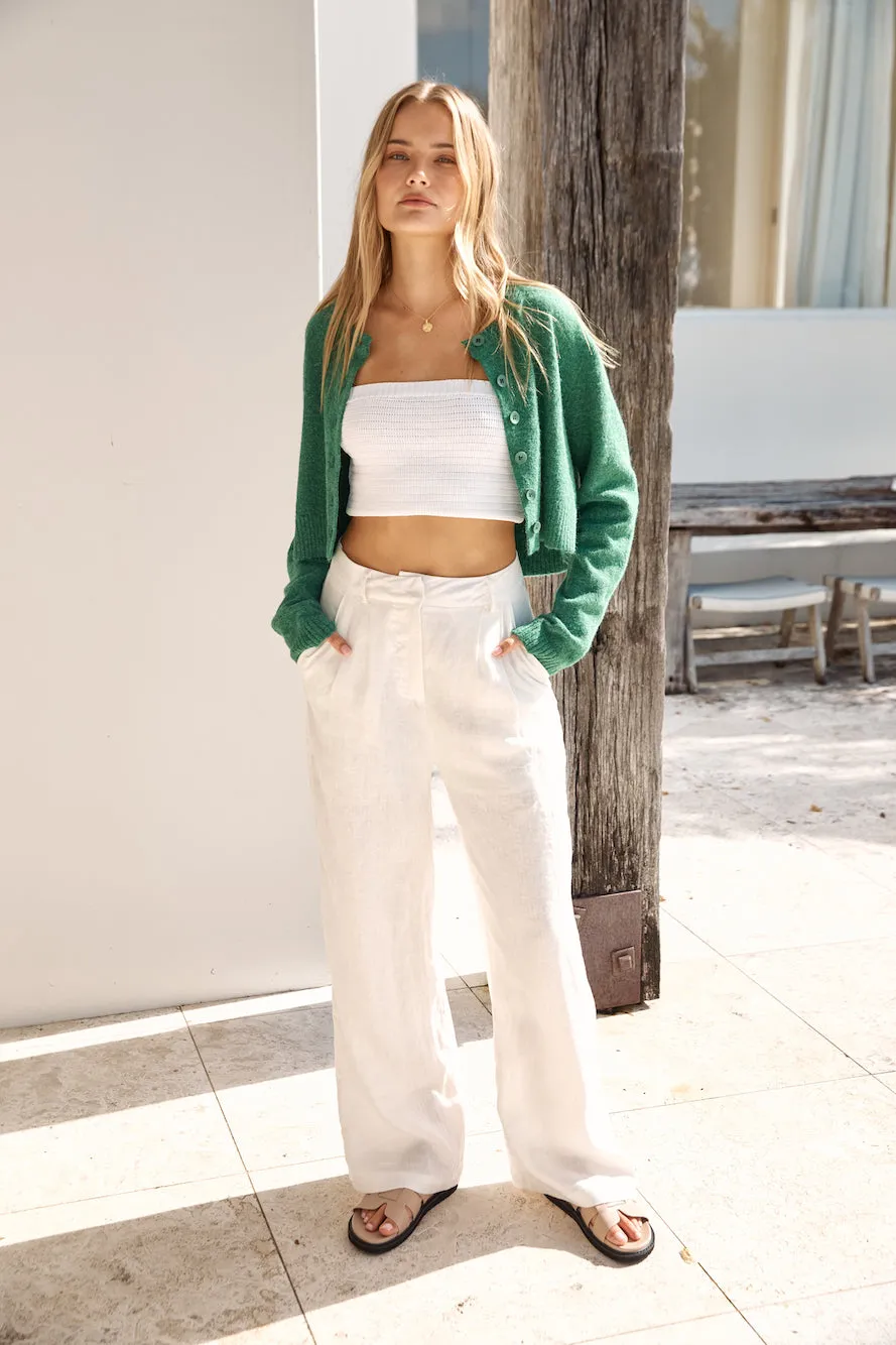 Soft Touch Wool Blend Cardigan Green sold by Fortunate One product image thumbnail 4