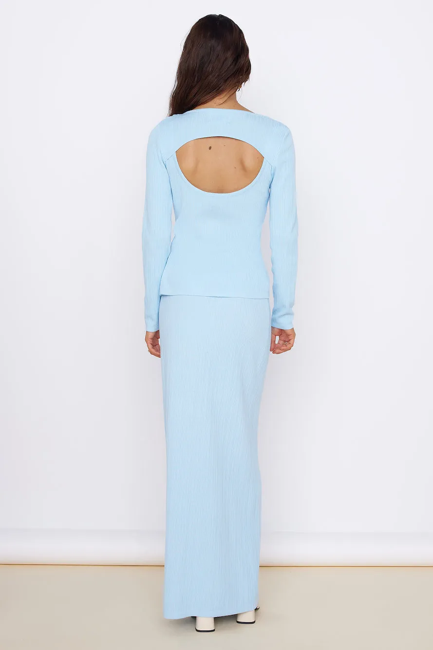 Garden of Eden Maxi Skirt Blue sold by Fortunate One product image thumbnail 4