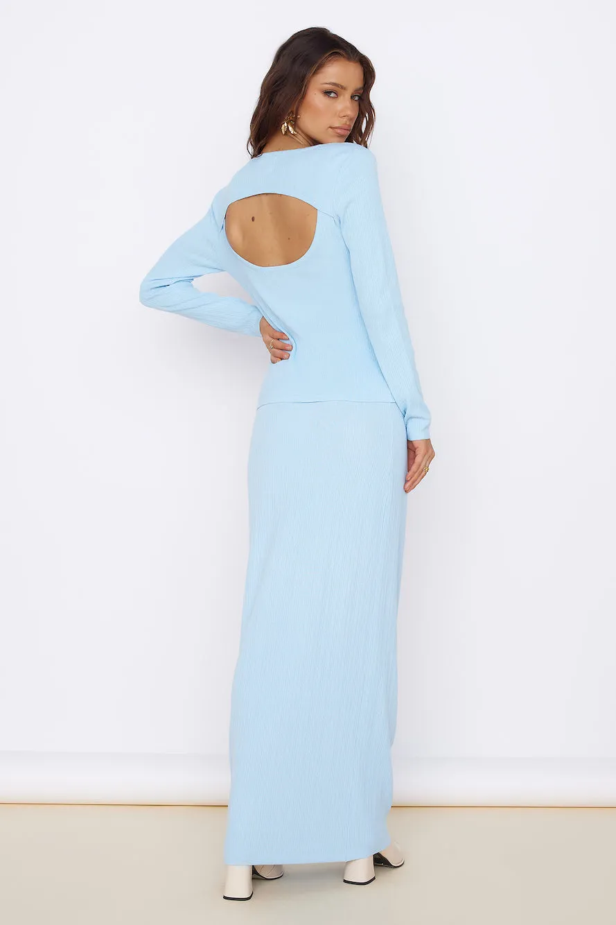 Garden of Eden Maxi Skirt Blue sold by Fortunate One product image thumbnail 5