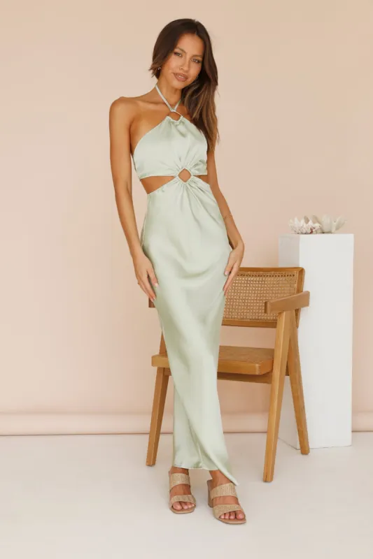 Soul Voices Maxi Dress Green sold by Fortunate One
