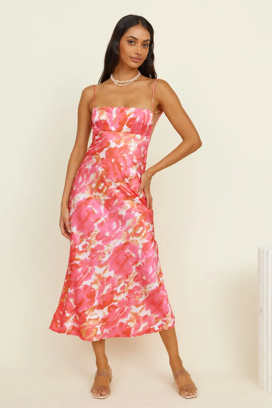 Crystal Clear Maxi Dress Pink sold by Fortunate One product image thumbnail 2