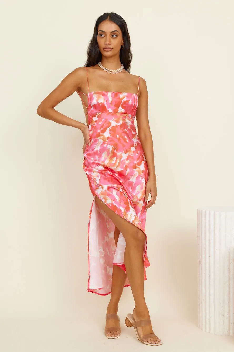 Crystal Clear Maxi Dress Pink sold by Fortunate One product image thumbnail 3