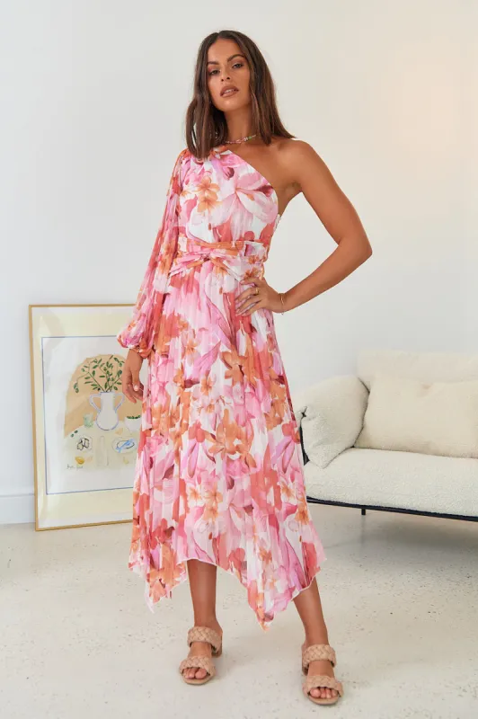 Orianna Maxi Dress Pink sold by Fortunate One