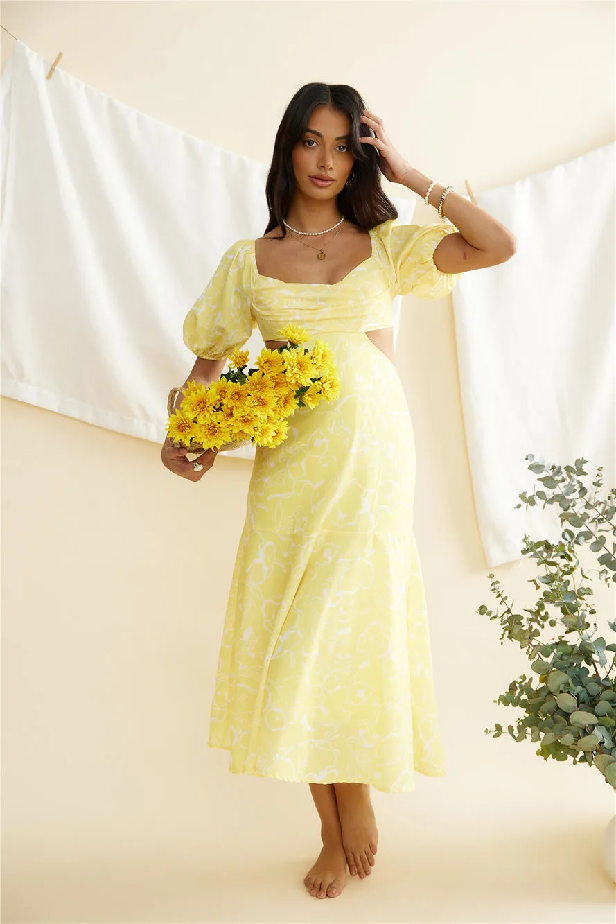 Back From Florence Maxi Dress Yellow sold by Fortunate One product image thumbnail 5