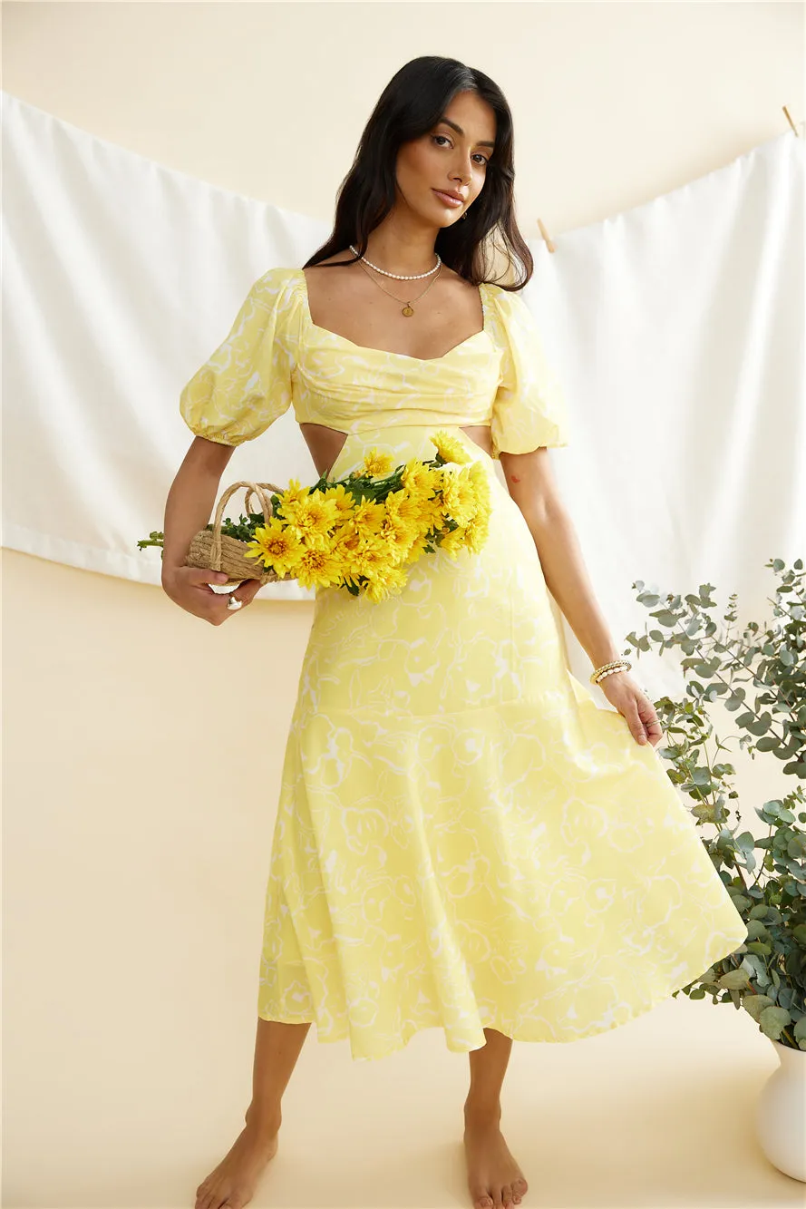 Back From Florence Maxi Dress Yellow sold by Fortunate One product image thumbnail 2