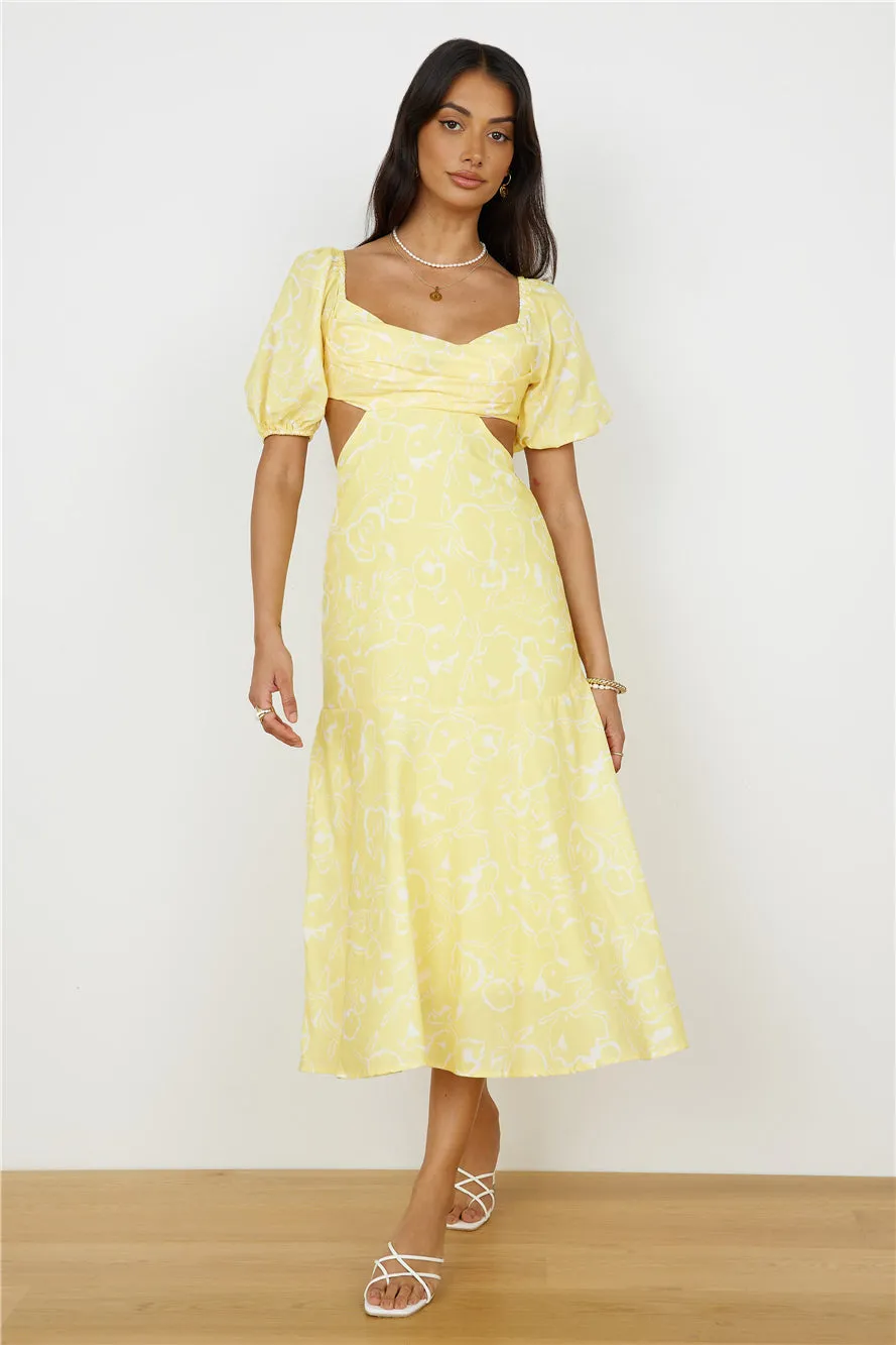 Back From Florence Maxi Dress Yellow sold by Fortunate One product image thumbnail 4