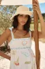 Provence Escape Linen Maxi Dress Multi sold by Fortunate One