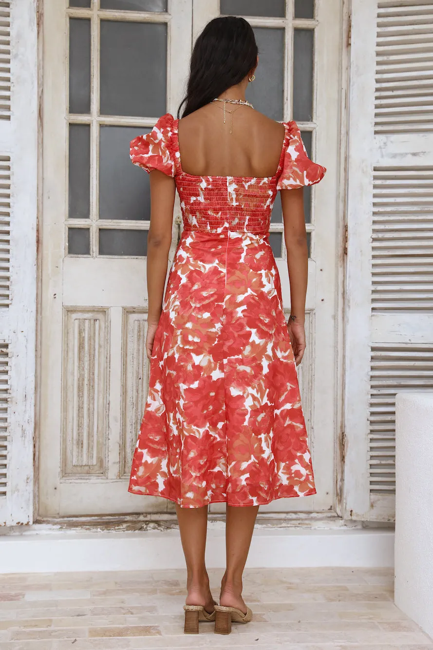 Summer Light Maxi Dress Orange sold by Fortunate One product image thumbnail 5