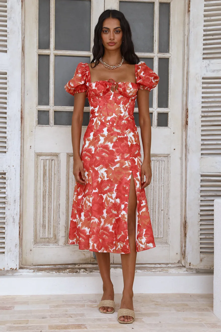 Summer Light Maxi Dress Orange sold by Fortunate One product image thumbnail 2