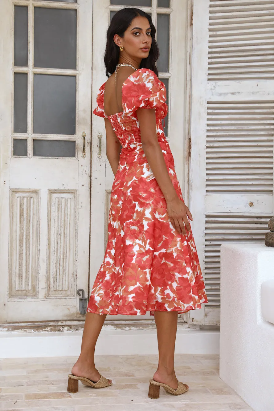 Summer Light Maxi Dress Orange sold by Fortunate One product image thumbnail 4