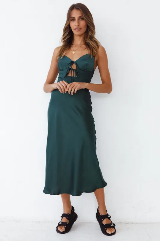 Party Favour Maxi Dress Forest Green sold by Fortunate One