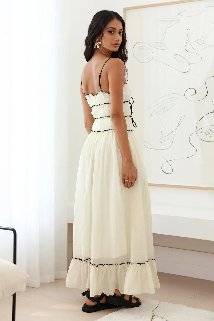 Understand It Maxi Dress Cream sold by Fortunate One product image thumbnail 4